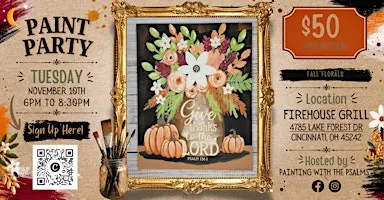 Fall Floral Paint Night!