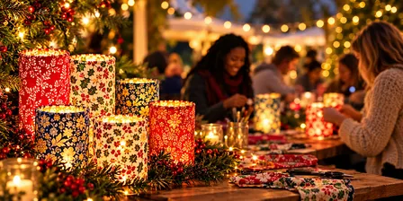 Christmas Fabric Lantern Workshop - Easy, Fun and Festive