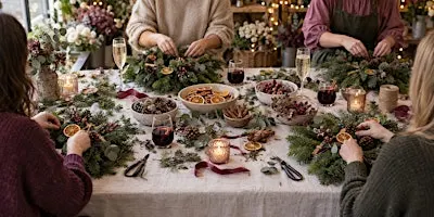 Taller de Coronas Navideñas - Christmas Wreath Workshop
