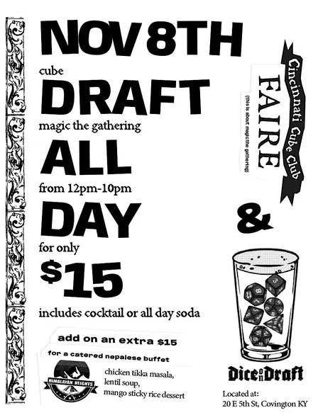 Cube Faire at Dice on Draft