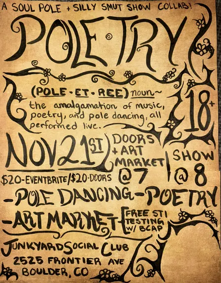 POLETRY: a Collaboration between Thee Silly Smut Show and Soul Pole