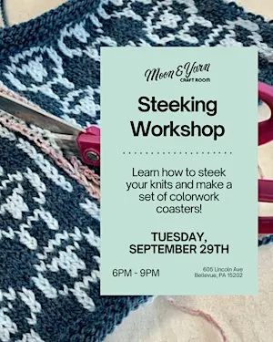 Colorwork Steeking Coasters Workshop
