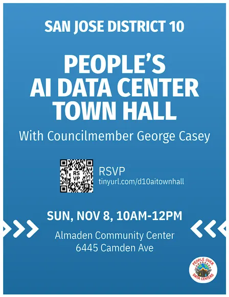 San Jose District 10 People's AI Data Center Town Hall