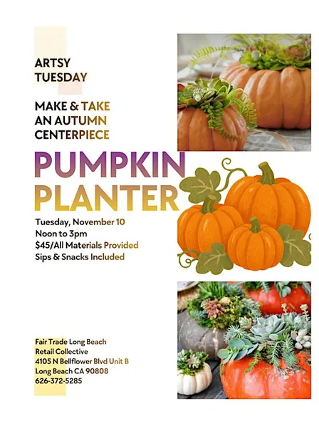 Artsy Tuesday: Pumpkin Planter