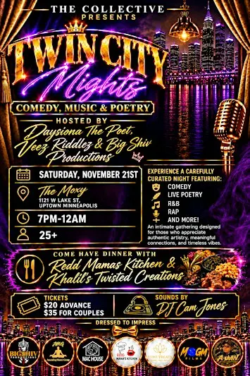 TWIN CITY NIGHTS (Comedy, Music, Poetry)