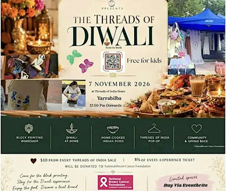 Breast Cancer Fund Raising, Block Printing. Diwali and Indian delicacy.