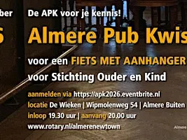 Almere Pub Kwis,  de APK voor je kennis