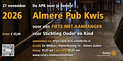 Almere Pub Kwis, de APK voor je kennis