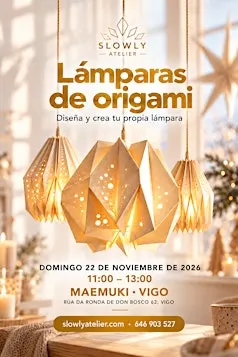 Taller de lámparas de origami en Vigo | Slowly Atelier
