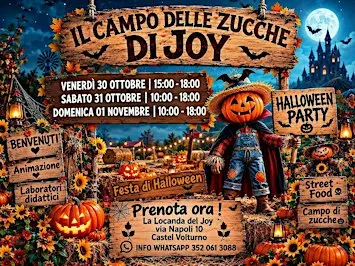 Halloween al campo delle zucche di joy