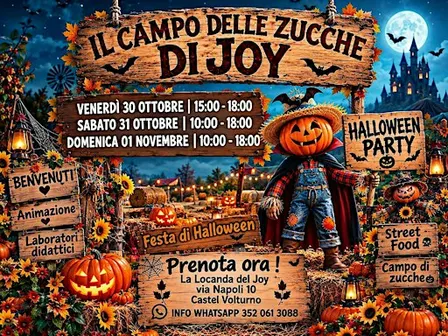 Halloween al campo delle zucche di joy