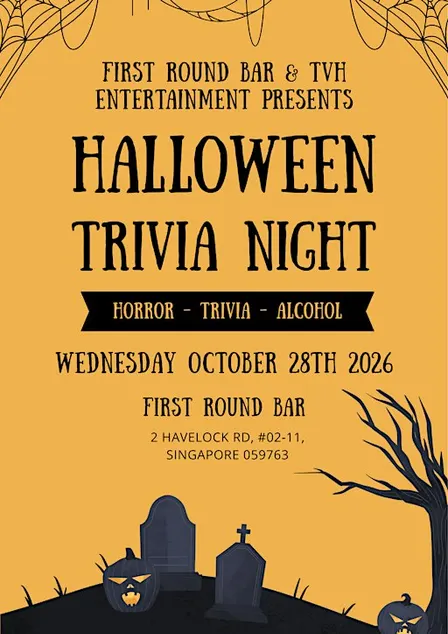 First Round Bar Halloween Trivia Night