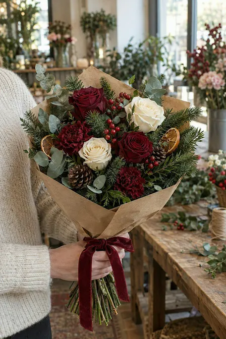 Taller de Ramos de Navidad - Christmas Bouquet Workshop