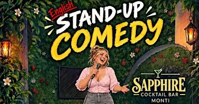 Late-Night Comedy (in English) at Sapphire Cocktail Bar.