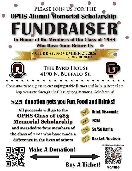 OPHS 9th Annual Alumni Memorial Scholarship Event