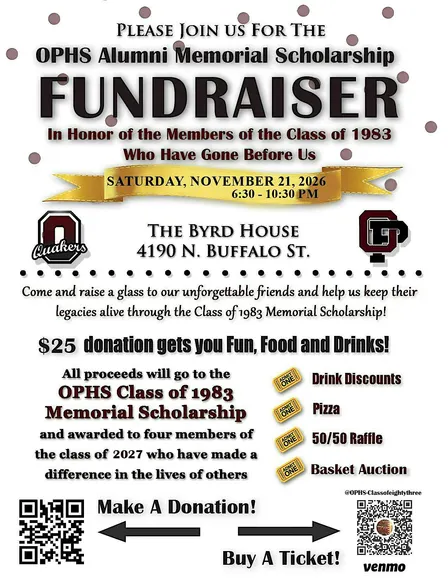 OPHS 9th Annual Alumni Memorial Scholarship Event