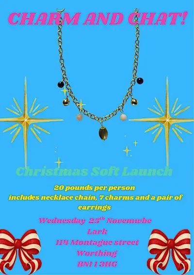 Charm and Chat Evening. Christmas soft launch :)