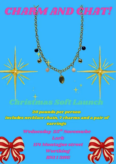 Charm and Chat Evening. Christmas soft launch :)