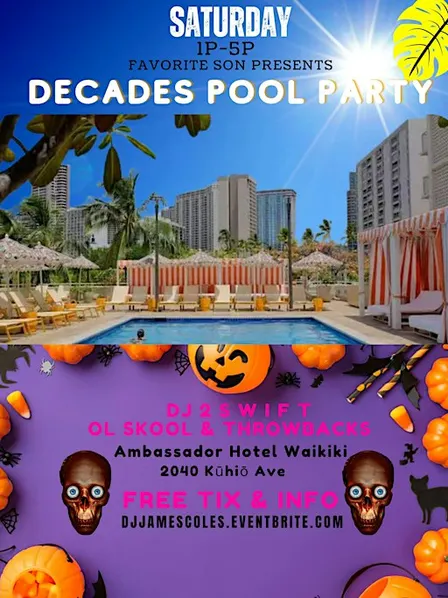 DECADES THRILLER FAMILY FRINDLY POOL PARTY - 100% OL SKOOL