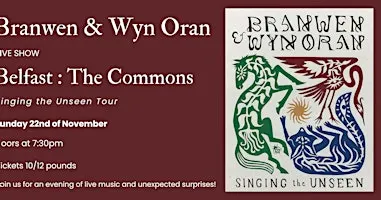 Branwen and Wyn Oran Belfast Show