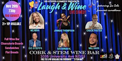Laugh & Wine Live Comedy Show