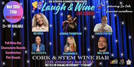 Laugh & Wine Live Comedy Show