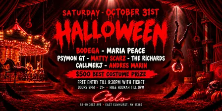 Halloween at Cielo NYC | House Music & $500 Costume Prize