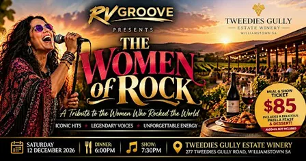 The Women of Rock at Tweedies Gully Estate Winery Barossa