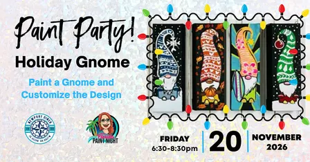 Holiday Gnome Paint & Sip @ Newport Diner in West Palm Beach