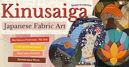 Kinusaiga Workshop: Japanese Fabric Art (Holiday Edition)