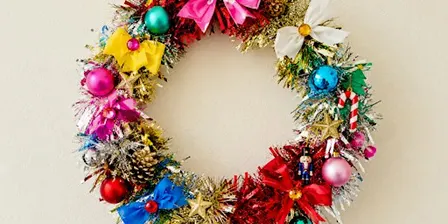 Make Your Own - Fun & Colourful Christmas Wreaths