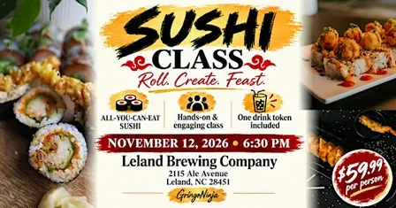 Sushi Class at Leland Brewing