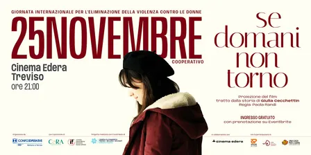 Il 25 novembre cooperativo con "Se domani non torno"