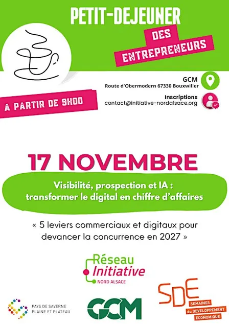 Petit déjeuner des entrepreneurs Novembre 2026