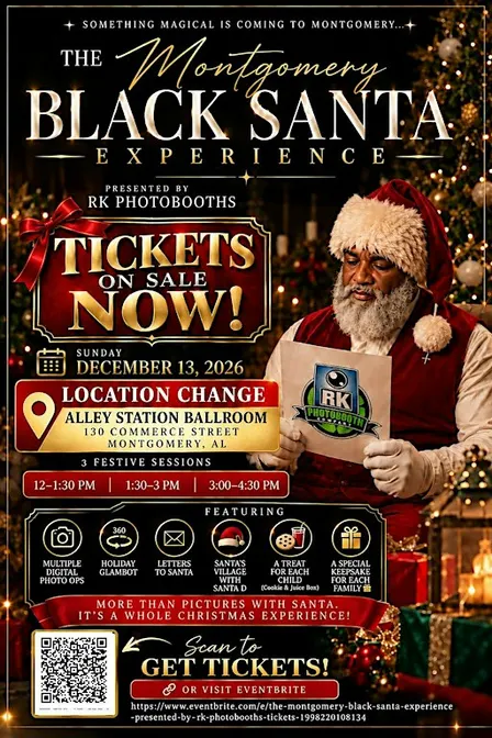 The Montgomery Black Santa Experience Presented By RK Photobooths