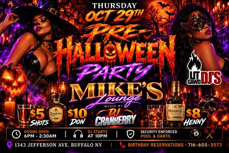 HALLOWEEN PARTY — BUFFALO HP HOP, REGGAE, AFROBEATS