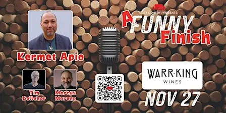Comedy! A Funny Finish: Kermet Apio!