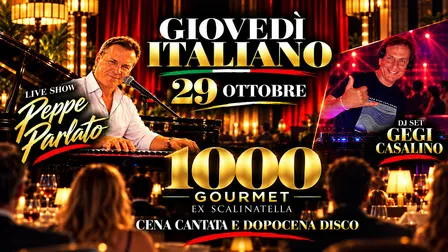 Giovedi Italiano con cena e dopocena cantata