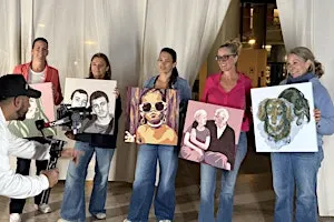 Paint Your Own Photo: AI Light-Guided Painting Workshop in Amsterdam.