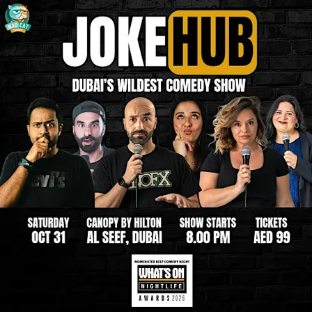 Joke hub (Stand up Show) - Canopy by Hilton - Al Seef (AED 99)
