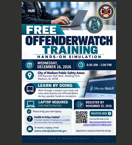 SORNA OffenderWatch Training