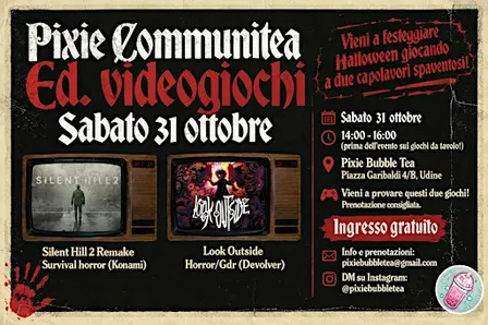GIOCA a SILENT HILL 2 e LOOK OUTSIDE da Pixie Bubble Tea a Udine