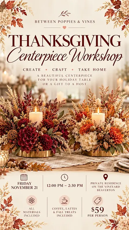 Thanksgiving Centerpiece Workshop