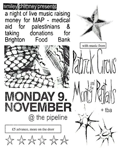 Smiley Chimney Presents: Palestine + Food Bank fundraiser