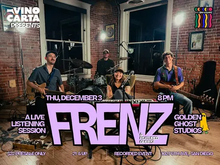 Vino Carta Presents: An Evening With Frenz at Golden Ghost Studios