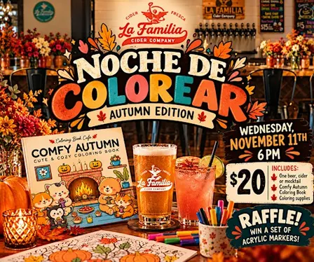 Noche de Colorear: Autumn Edition @ La Familia Cider