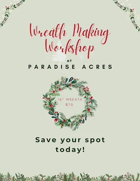 Copy of Holiday Wreath Making Workshop