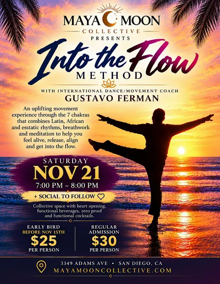 INTO THE FLOW METHOD Awaken your spirit move-breathe-connect.