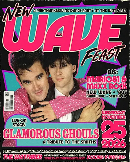 PRE THANKSGIVING NEW WAVE FEAST - LIVE TRIBUTE TO THE SMITHS - COSTA MESA