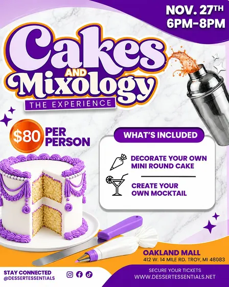 Cakes & Mixology: The Experience